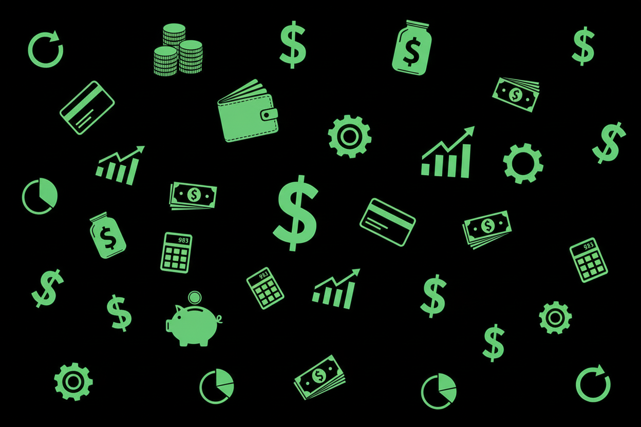 black background and just make it scattered